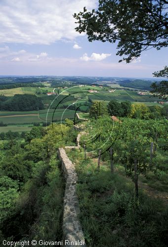 AUSTRIA - STIRIA - RIEGERSBURG - Schloss Riegersburg - veduta della campagna dal castello