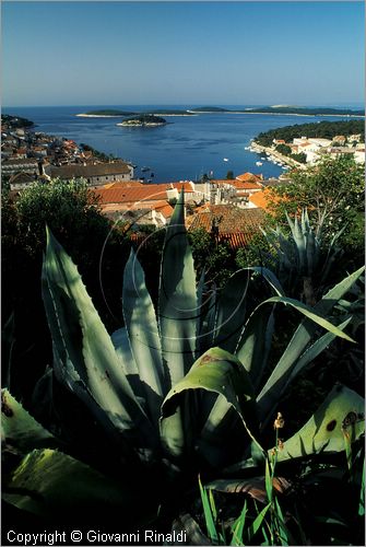 CROATIA - (Croazia) - ISOLA DI HVAR - Hvar - veduta verso il piccolo arcipelago di Pakleni Otoci