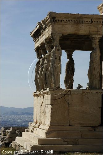 GREECE - ATENE - ATHENS - Acropoli - Acropolis - Eretteo - Erechtheum - Loggia delle Cariatidi -  Caryatid - Kariathide