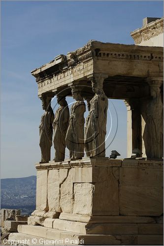 GREECE - ATENE - ATHENS - Acropoli - Acropolis - Eretteo - Erechtheum - Loggia delle Cariatidi -  Caryatid - Kariathide