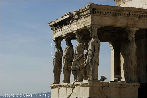 GREECE - ATENE - ATHENS - Acropoli - Acropolis - Eretteo - Erechtheum - Loggia delle Cariatidi -  Caryatid - Kariathide