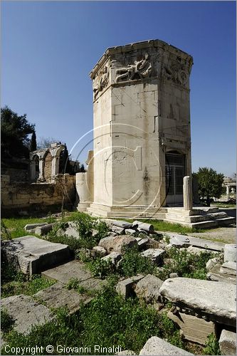 GREECE - ATENE - ATHENS - Agor Romana - the Roman Agora - la torre dei venti (Aerides) - racchiude l'orologio idraulico di Kyrrhestos (I secolo a.C.)