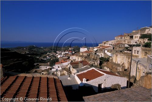 GREECE - CHIOS ISLAND (GRECIA - ISOLA DI CHIOS) - Volissos - veduta della parte alta del borgo