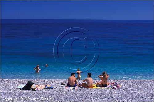 GREECE - CHIOS ISLAND (GRECIA - ISOLA DI CHIOS) - Giosonas - la spiaggia di ciottoli