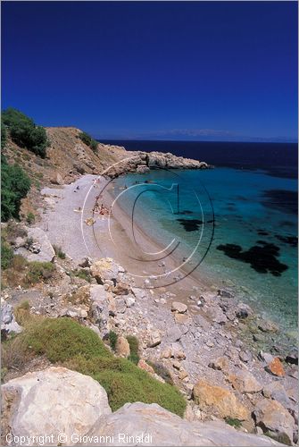 GREECE - CHIOS ISLAND (GRECIA - ISOLA DI CHIOS) - spiaggia sulla costa orientale tra Langada e Vrondados