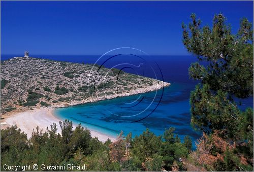 GREECE - CHIOS ISLAND (GRECIA - ISOLA DI CHIOS) - la costa occidentale tra Elinda e Lithi