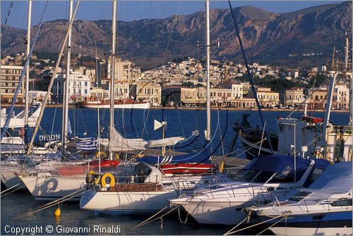 GREECE - CHIOS ISLAND (GRECIA - ISOLA DI CHIOS) - veduta della citt di Chios dal porto turistico