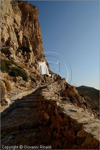 GRECIA - GREECE - Isole Cicladi - Amorgos - costa orientale - monastero Moni Hozoviotissis