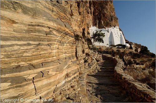 GRECIA - GREECE - Isole Cicladi - Amorgos - costa orientale - monastero Moni Hozoviotissis