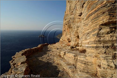 GRECIA - GREECE - Isole Cicladi - Amorgos - costa orientale - monastero Moni Hozoviotissis