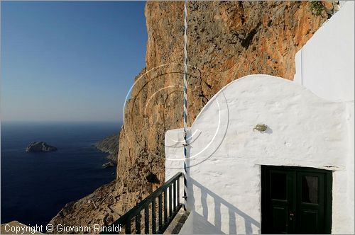 GRECIA - GREECE - Isole Cicladi - Amorgos - costa orientale - monastero Moni Hozoviotissis