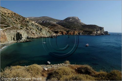 GRECIA - GREECE - Isole Cicladi - Folegandros - costa sud ovest - Vathy Bay - Angali