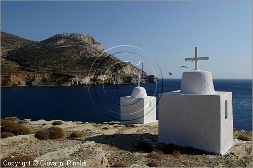 GRECIA - GREECE - Isole Cicladi - Folegandros - costa sud ovest - Vathy Bay