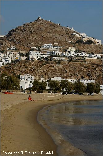 GRECIA - GREECE - Isole Cicladi - Ios -  Ormos - la spiaggia adiacente al porto