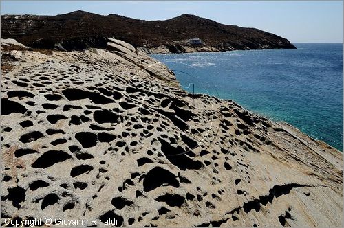 GRECIA - GREECE - Isole Cicladi - Ios -  la costa presso Valmas beach