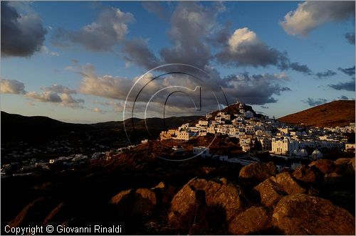 GRECIA - GREECE - Isole Cicladi - Ios - Chora - veduta al tramonto