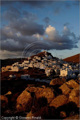 GRECIA - GREECE - Isole Cicladi - Ios - Chora - veduta al tramonto