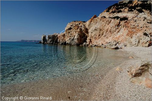 GRECIA - GREECE - Isole Cicladi - Polyeghos - costa sud - Fykiadha beach