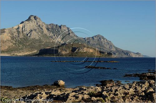 GRECIA - GREECE - Isola di Creta (Crete) - penisola di Gramvousa - Gramvousa Bay visto lall'isola di Imeri Gramvousa