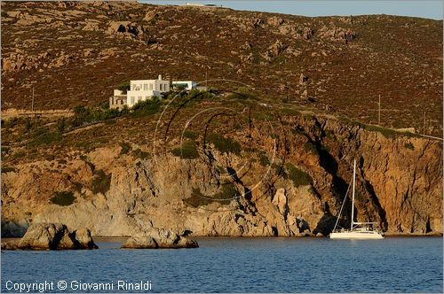 GRECIA - GREECE - Isole del Dodecaneso - Dodecanese Islands - Isola di Patmos - la costa presso Vaghia beach