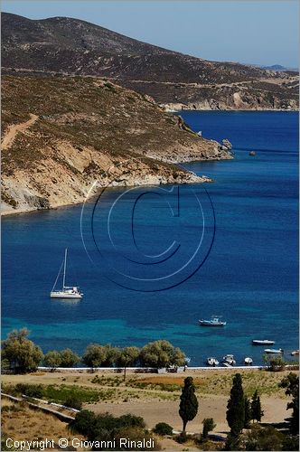 GRECIA - GREECE - Isole del Dodecaneso - Dodecanese Islands - Isola di Patmos - veduta da Aghrio Livadhi Beach