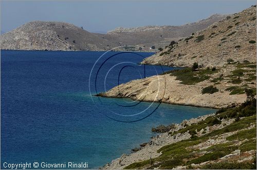 GRECIA - GREECE - Isole del Dodecaneso - Dodecanese Islands - Isola di Simi - Symi - Costa tra la baia di Skomisa e la baia di Toli