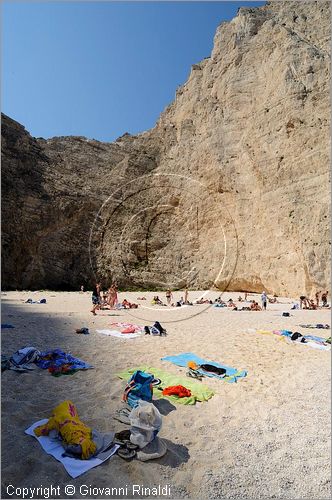 GRECIA - GREECE - Isole Ionie - Ionian Islans - Zacinto Zakynthos - costa occidentale - Spiaggia del relitto (Navagio Beach)