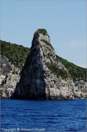 GRECIA - GREECE - Isole Ionie - Ionian Islans - Paxos (Paxi) - la costa occidentale - is. Ortholithos