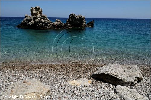 GRECIA - GREECE - Ionio Meridionale - Isola di Kithera (Kithira Citera) - costa sudest - Kaladi beach