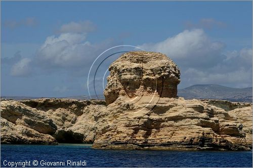 GRECIA - GREECE - Piccole Cicladi  - Minor Cyclades - Koufonisia (Koufonisi) - Isoletta di Ghlaronisi di fronte alla costa est di Kato Koufonisia