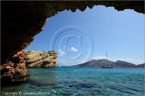 GRECIA - GREECE - Piccole Cicladi  - Minor Cyclades - Koufonisia (Koufonisi) - Isoletta di Ghlaronisi di fronte alla costa est di Kato Koufonisia