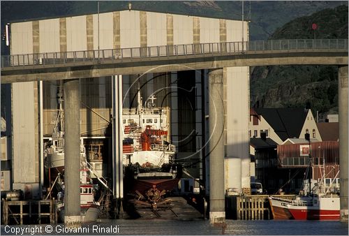 NORWAY - NORVEGIA - ISOLE LOFOTEN - Svolvaer - veduta nella zona dei cantieri navali