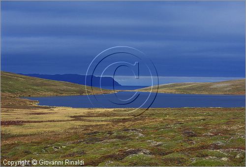 NORWAY - NORVEGIA - panorama sulla strada tra Kafjord e Repvag sul Porsangerfjord