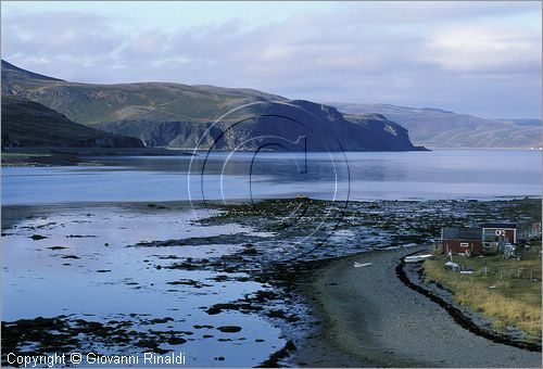 NORWAY - NORVEGIA - panorama sulla strada tra Kafjord e Repvag sul Porsangerfjord