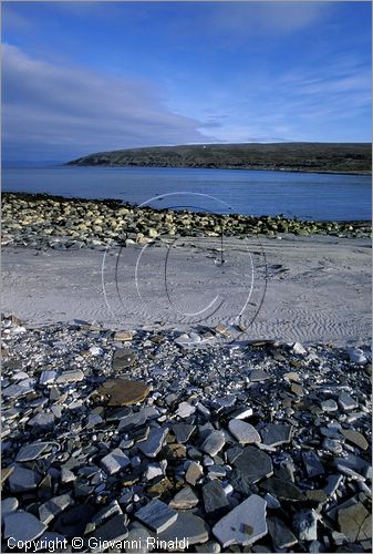 NORWAY - NORVEGIA - panorama sulla strada tra Kafjord e Repvag sul Porsangerfjord