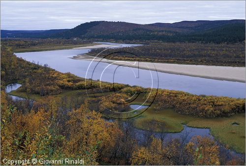 NORWAY - NORVEGIA - paesaggio sul fiume Karasjokka