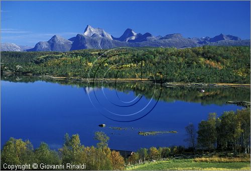 NORWAY - NORVEGIA - panorama sulla strada tra Bognes e Fauske