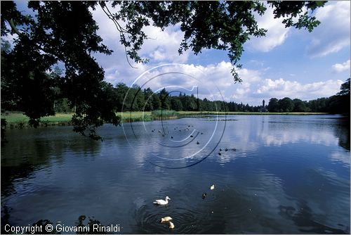 NETHERLANDS - OLANDA - Parco Nazionale "De Hoge Veluwe" - lago presso il casino di caccia Jachthuis St. Hubertus