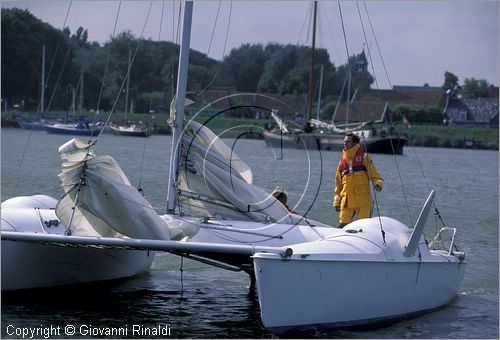 NETHERLANDS - OLANDA - Ijsselmeer (Zuiderzee) - Enkhuizen - navigazione nel lago