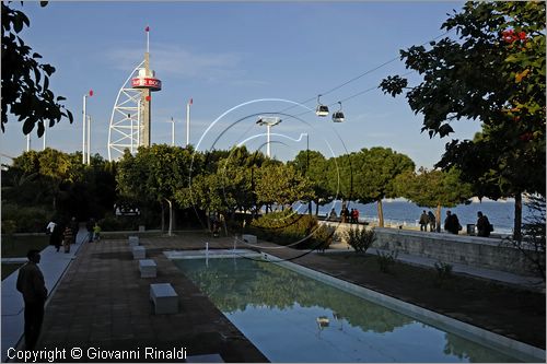 PORTUGAL - LISBON - LISBOA - PORTOGALLO - LISBONA - Parque das Nacoes - funicolare e dietro la Torre Vasco de Gama