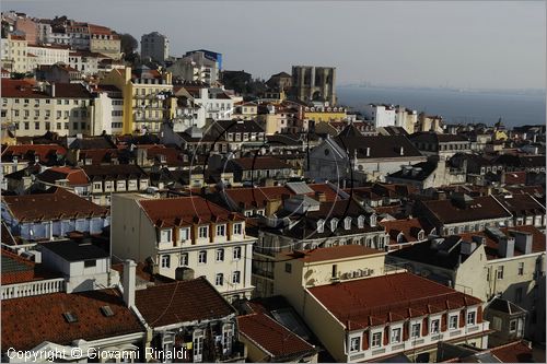 PORTUGAL - LISBON - LISBOA - PORTOGALLO - LISBONA - veduta della citt dall'elevador de Santa Justa