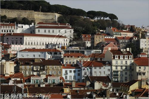 PORTUGAL - LISBON - LISBOA - PORTOGALLO - LISBONA - veduta della citt dall'elevador de Santa Justa