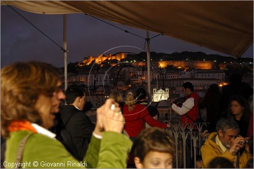 PORTUGAL - LISBON - LISBOA - PORTOGALLO - LISBONA - veduta serale dall'Elevador de Santa Justa