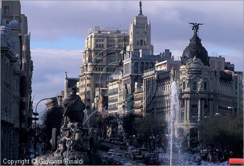 SPAIN - SPAGNA - MADRID - Plaza Cibeles e Gran Via