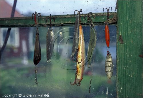 SWEDEN - Skargardens - SVEZIA - Arcipelago di Stoccolma - Isola di Bjorko - attrezzature da pesca