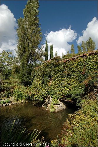 ITALY - MARTA (VT) - Giardino della Cannara - ricavato dai coniugi Mirella e Massimo Faggiani intorno alla loro casa, un'antica peschiera sul fiume Marta forse di origine etrusca.