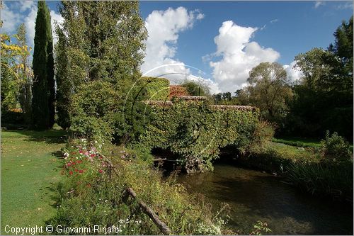 ITALY - MARTA (VT) - Giardino della Cannara - ricavato dai coniugi Mirella e Massimo Faggiani intorno alla loro casa, un'antica peschiera sul fiume Marta forse di origine etrusca.