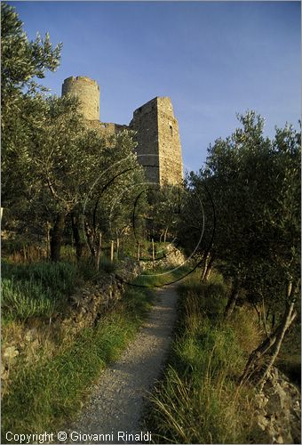 ITALY - LIGURIA - NOLI (SV) - i resti del castello posto sulla sommit del monte Ursino