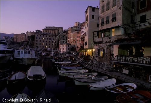 ITALY - LIGURIA - CAMOGLI (GE) - veduta notturna del Porticciolo