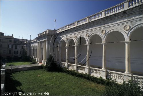 ITALY - LIGURIA - LAVAGNA (GE) - loggiato antistante la chiesa di Santo Stefano